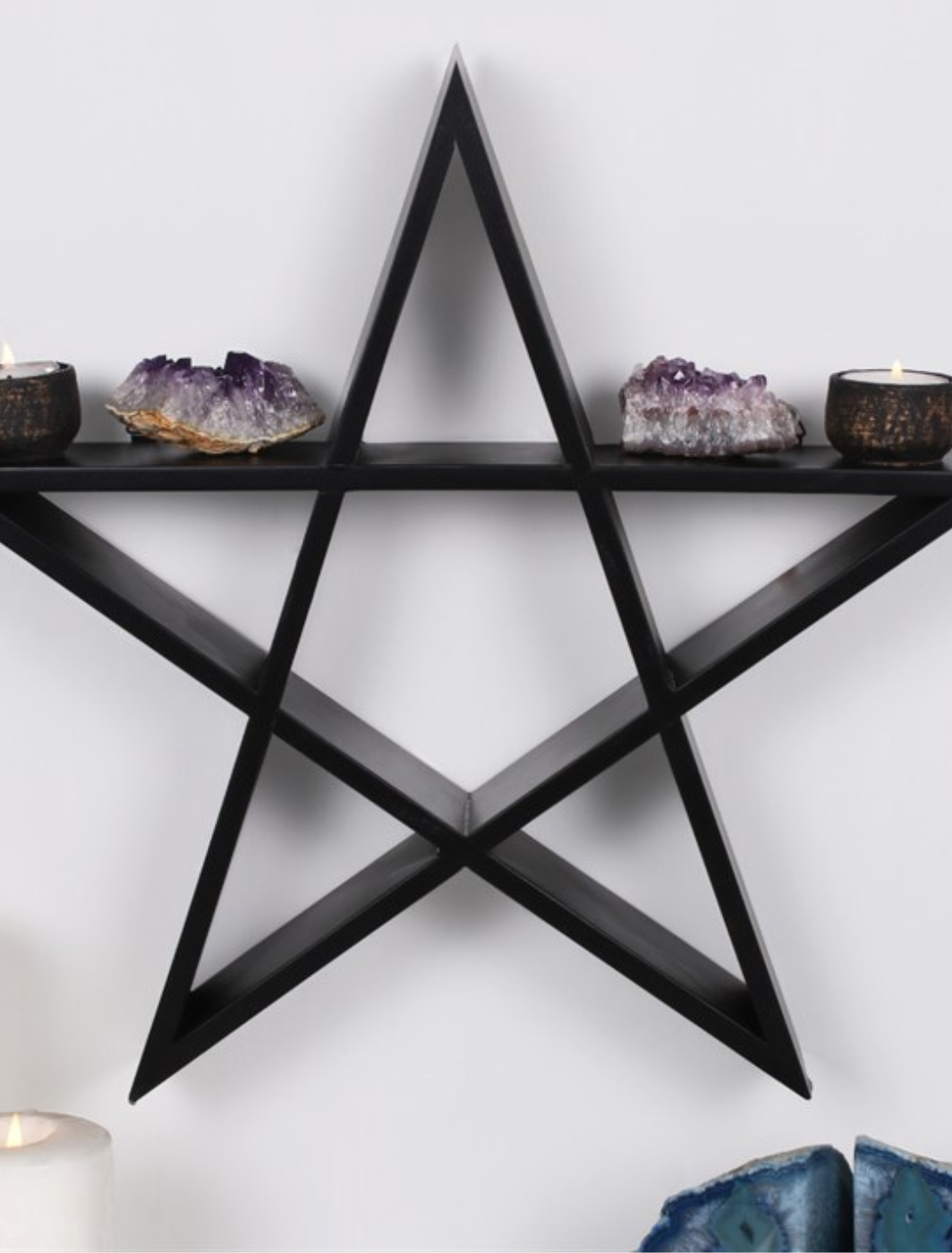 Witchy Pentagram Wall Shelf