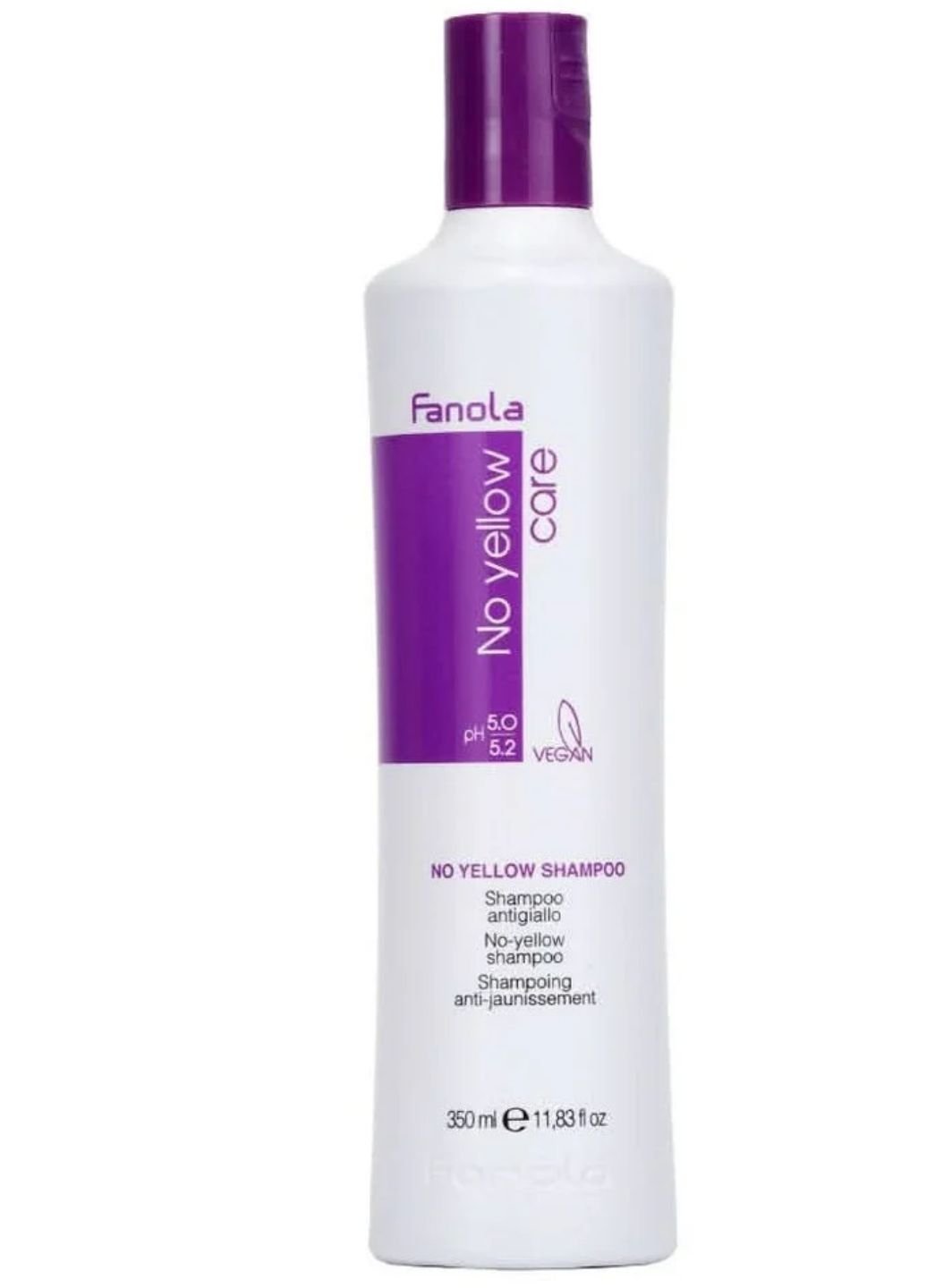Fanola No Yellow Shampoo Cooling Shampoo Neutralizing Yellow Tones For Hair 350ml